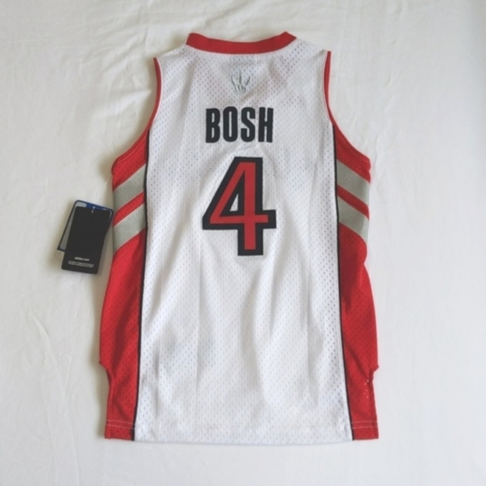 NWT Adidas Toronto Raptors Chris Bosh Jersey Youth Small NBA Streetwear